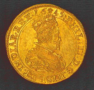 Philip IIII double sovereign d'or of Brabant.  Ponterio & Associates auction 41 (March 15,16, 1990) lot 2534.