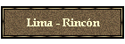 Lima - Rincn